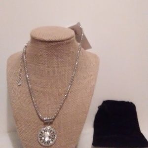 Necklace, Frontal Circle Crystal